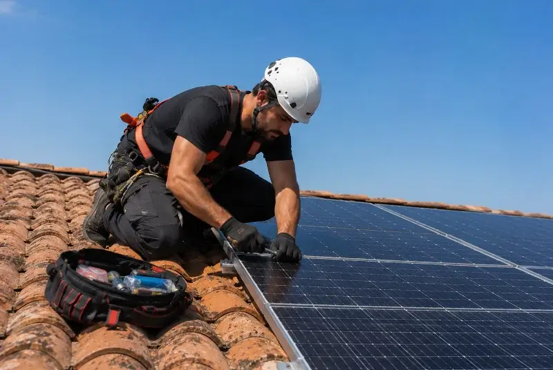 Maintenance et monitoring de panneaux solaires à Bouvron