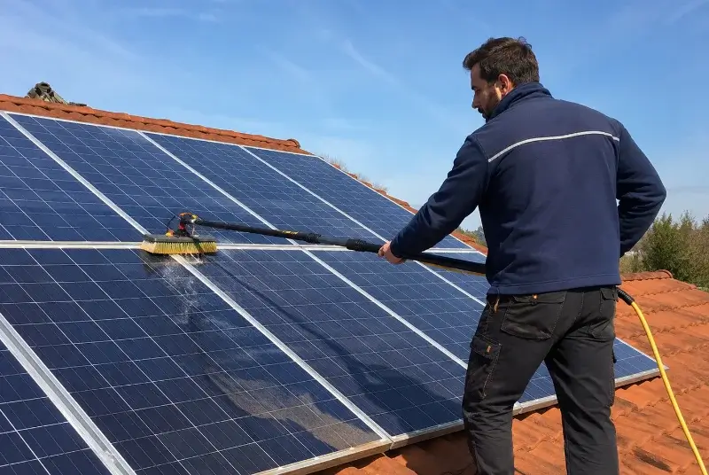 Nettoyage et entretien de panneaux solaires à Bouvron